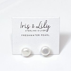 Iris & Lily Fresh Water Pearl Earring Studs